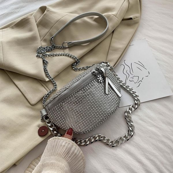 

алмазный crossbody сумка для женщин плечи сумки дамы рук сумка маленькой леди талия обновление цепной перевязь bolsas бумажника