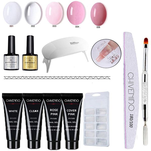 

nail set ногтей quick extension кристалл клей клей art уф прозрачный съемный удлинитель для инструментов