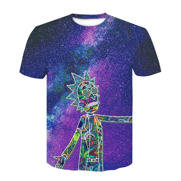 

2019 summer fashion t-shirt cartoon 3d printed men/women's cartoon t-shirt harajuku oat, White;black