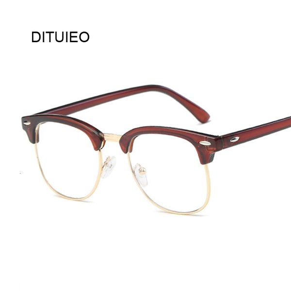 

men vintage anti blue light glasses frame round women lens myopia optical mirror simple metal anti-blue clear eyewear frames, Black