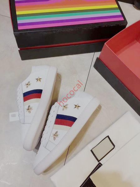 

hococal 2020 fashion популярные молодые мужские и женские повседневные медоносные пчелы последние цветовые соответствия белые туфли, Black