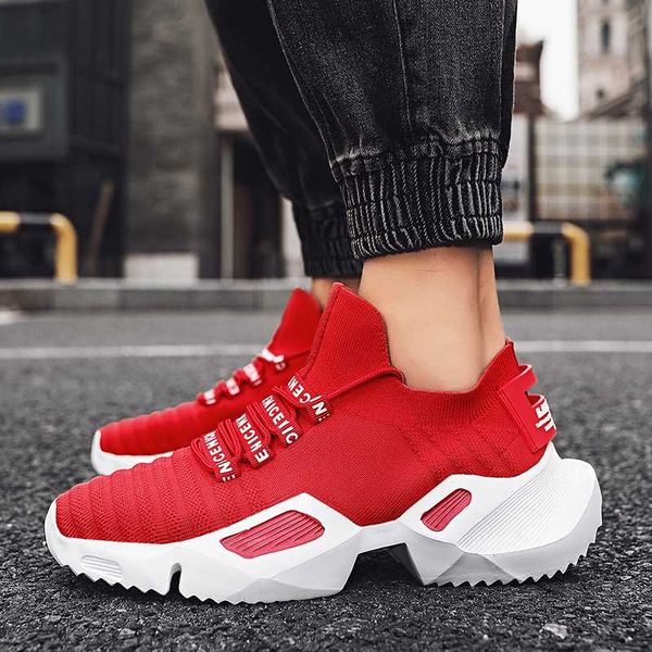 

men running shoes outdoor breathable men sneakers low thick bottom damping non-slip sports shoes fitness training bigsize