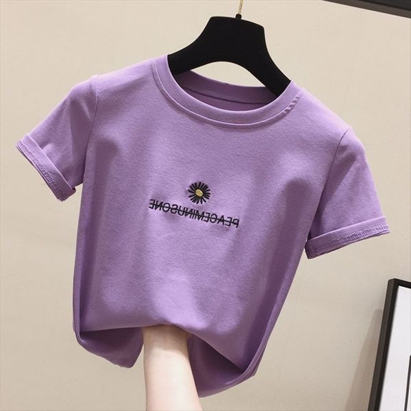 

авокадо зеленый с короткими рукавами футболки дамы 2019 летом тонкий v-образным вырезом матча зеленый половина рукавами топ ины моды, White