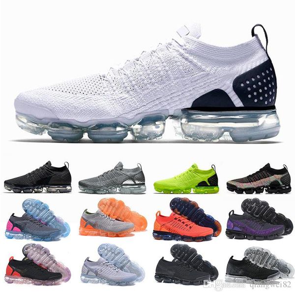 

2019 mens women running shoes 2.0 3.0 cushion green black white outdoor mens trainers sports designer athletic sneakers size 36-45