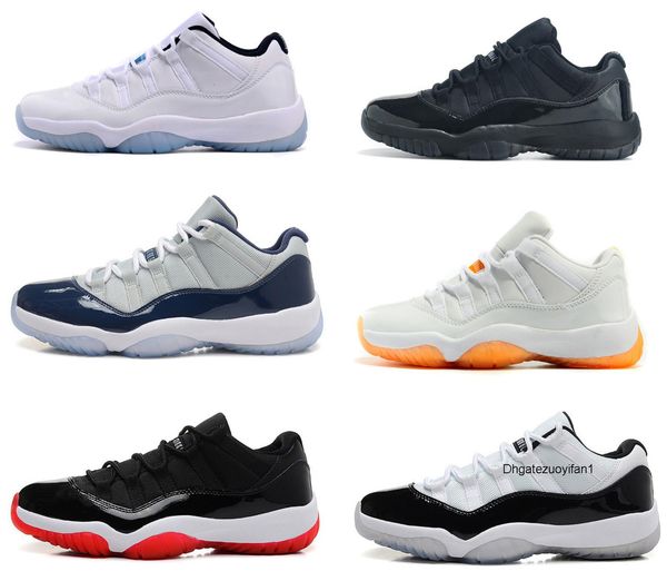 

new 11 low navy gum blue metallic gold bred 72-10 concord legend blue gamma blue space jam basketball shoes men sneakers