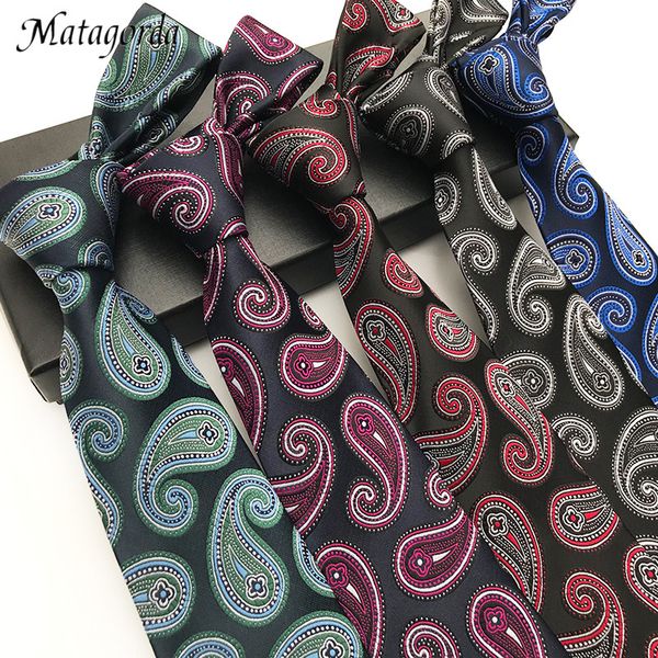 

variety of trendy mens accessories fashion tie male necktie paisley cashew neckwear 8cm silk neckcloth father's day gift gravata, Black;gray