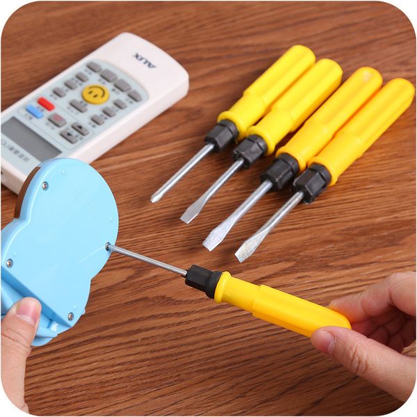 

one word cross dual purpose screw driver 2 inch 3 inch 4 inch manual operation small screwdriver suit mini- more function screw driver, Black;red