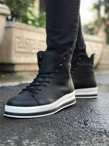 

chekich ch055 bt black men sneaker boot