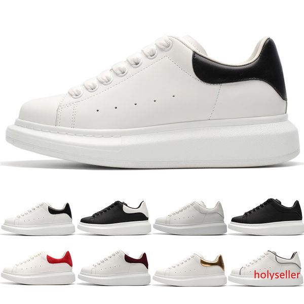 

2019 new leather casual shoes for boy girl men women white black gold red fashion comfortable flat designer sneakers size 36-44