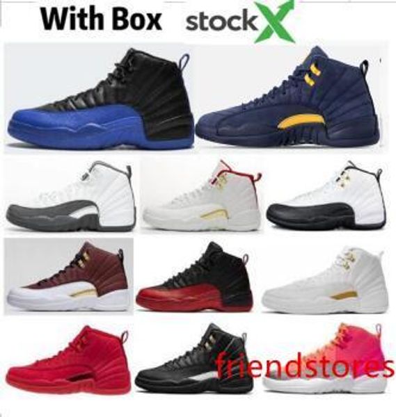 

с 12s темно серый международный рейс 12 класс 2003 мичиган мужская баскетбольная обувь unc bulls xii бордо грипп игры спортивные кроссовки