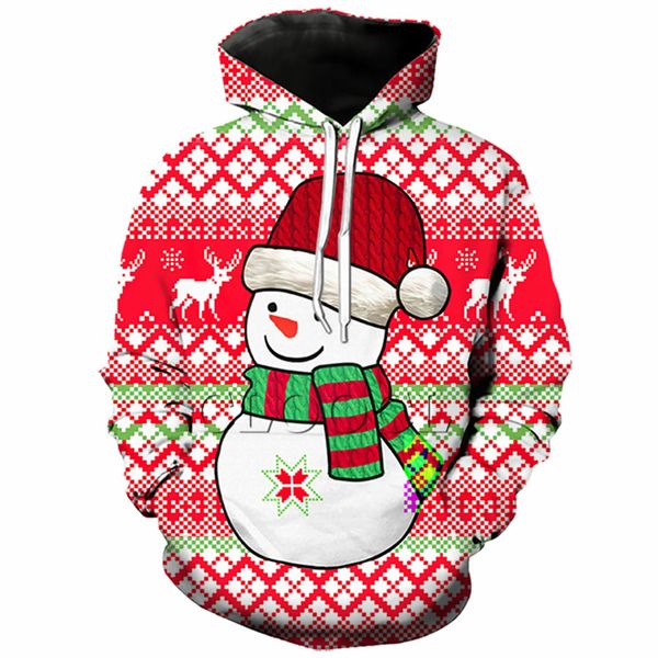 

2019 мода уродливые рождественские толстовки мужская женская дед мороз свитер толстовка толстовки рождество перемычка пуловер хип-хоп a568, Black