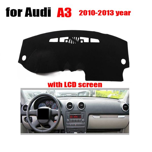 

polyester auto dashboard cover car dashboard protection pad console pad for a3 2010-2013 with lcd screen