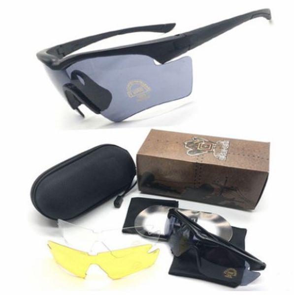 

outdoor sports goggles sunglasses glasses 3 lens sunglasses men and women tr90 frame sunglasses and box