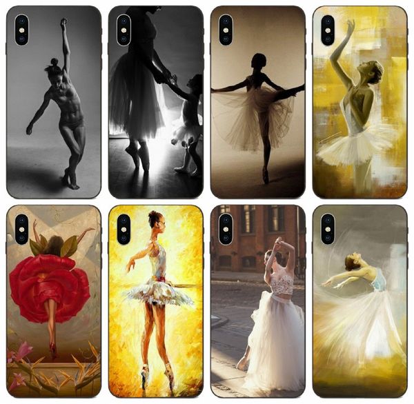 

tongtrade] окрашенные балерина девушка дизайн чехол для iphone 11 pro 8 7 6s 6p 5s 5p x xs max samsung a3 huawei y5 prime lg g3 на заказ че