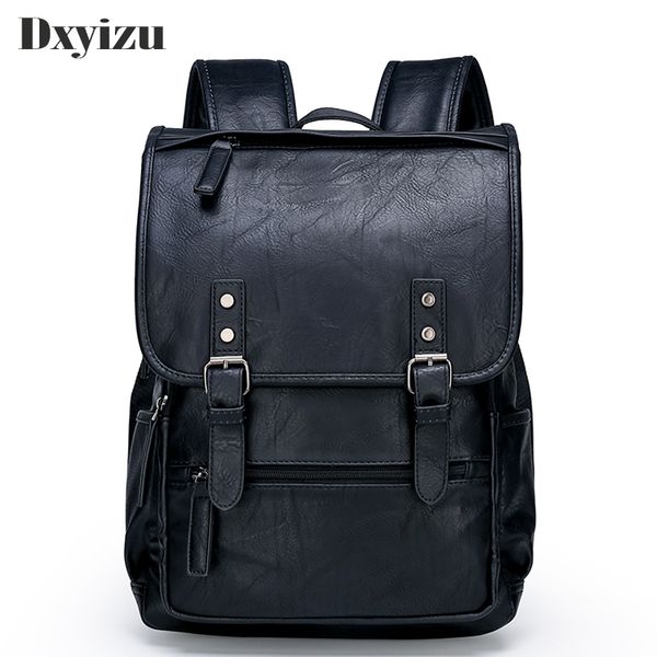 

fashion men casual backpack travel schoolbag man large capacity teenager luxury bag mochila genuine leather lapbackpacks t200602