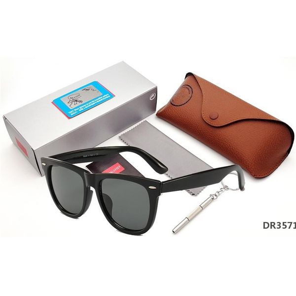 

quality custom sunglasses brand hiker model yu21-40 acetate frame real uv400 glass lenses sun glasses leather case packages size 54mmdr3571, White;black