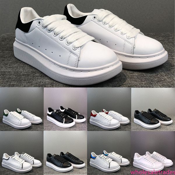 

designer fashion luxury 3m reflective velvet leather mens women shoe lace up platform flat sneakers white black casual shoes