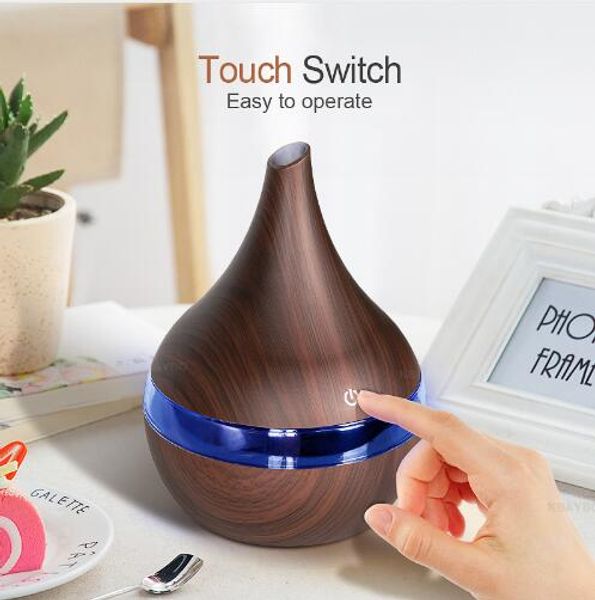 

new 300ml usb electric aroma air diffuser wood ultrasonic air humidifier cool mist maker for home ing