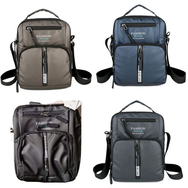 

men satchel shoulder bag front back pockets business crossbody pack portfolio