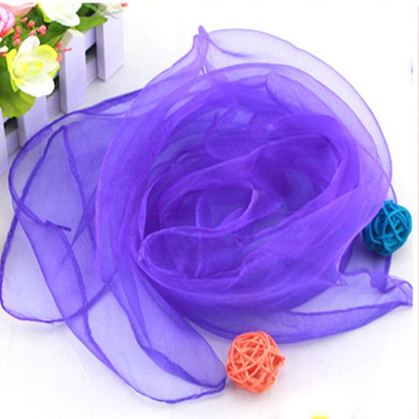 

20pcs/pack early education for baby dress up gift juggling scarves props children performance toy kids dance belly square silk, Red;brown