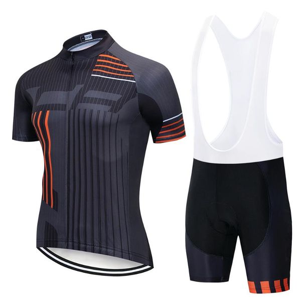 

cycling jersey bib short set kit bicycle shirt bike wear gel pad clothing sleeve italian team crossmax mountain jacket tight top, Black;blue