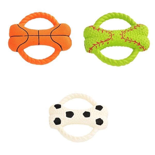 

3pcs pet chew toy multifunction dog interactive bite-resistant tug of war toy