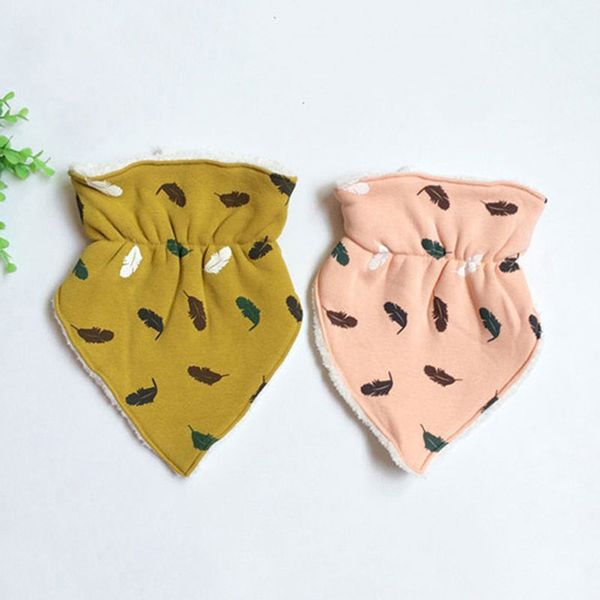 

baby thick warm scarf saliva towel toddler fashion soft burp cloths infant winter feeding bib