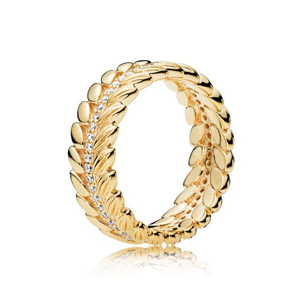 

100% 925 sterling silver 167698cz shine grains of energy ring shine retro luxury charm holiday gift jewelry, Golden;silver
