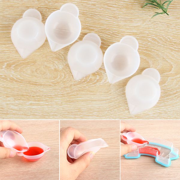 Silicone Mold Cup Dispenser DIY Epoxy Resin Jewelry Making Tool Color Modulation