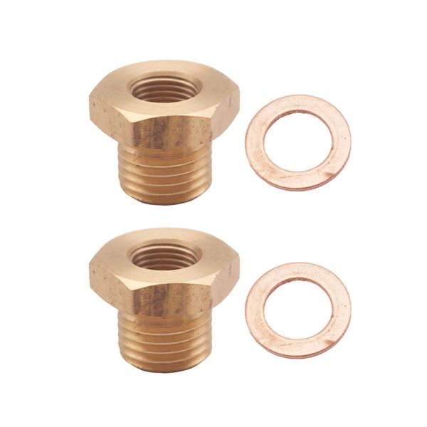 

2x давления датчик температуры датчик адаптер 1/8" npt для m14x1.5 мужской m14