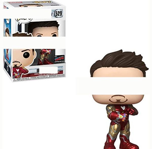 

lxh funko pop steel tony action figure 529# movie peripheral hand-made toy decoration doll model for kids toy