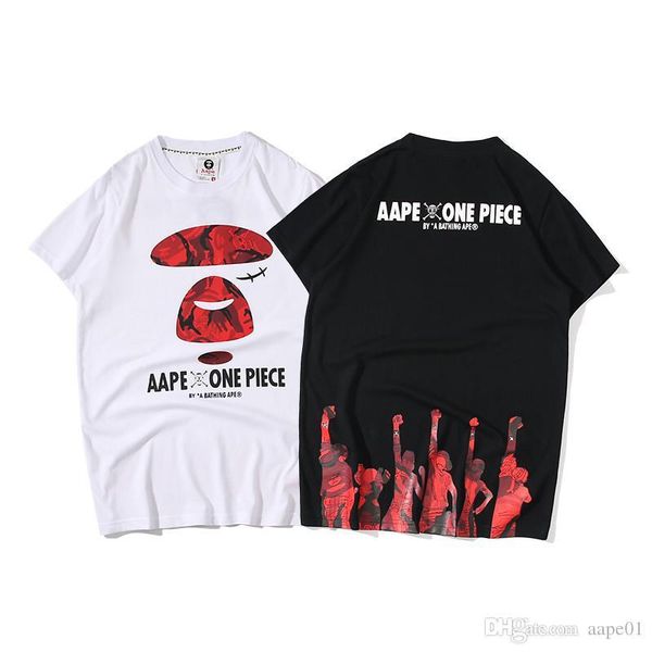 

bape t shirt bape t shirt aape майка мужская мода a купание обезьяна дизайнер майка мужская женская ap мода хип-хоп короткие рукава тройники, White;black