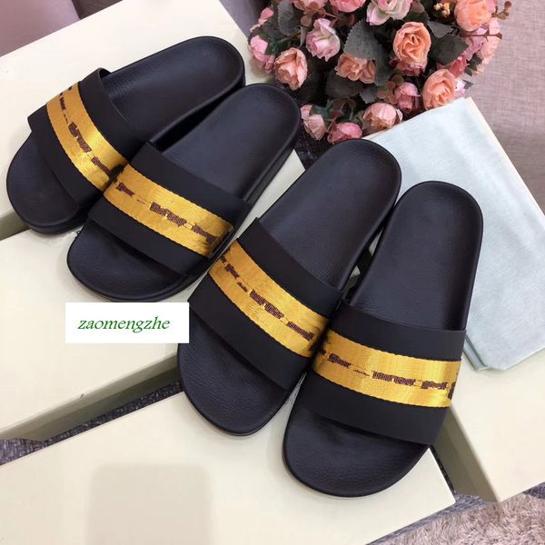 

hot summer off отдых в помещении пляжные тапочки белые полиграфические возлюбленных тапочки с коробкой, Black