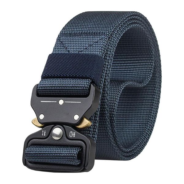

front buckle accessories flexible nylon fabric training waist support lightweight outdoor adjustable tactical belt daily, Black;gray
