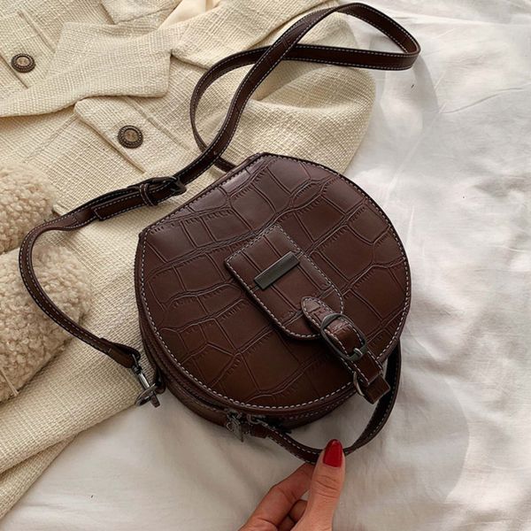 

женский круглый crossbody сумка для женщин 2020 кожи роскошных сумок конструктора sling sac a главного ladies рука плечо сумки