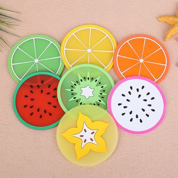 

fruit coaster slice иликоновй coaster colorful coaster, не колзий, впивае влагђ, об пѬедо