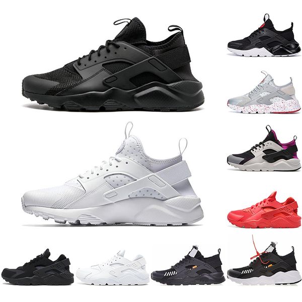 

with socks huarache 4.0 1.0 classical triple white black pink running shoes for men women mens trainers sports sneakers