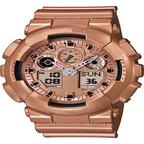 

2014 9a new gold color scheme is used as the main color palette, metal enhances the texture of watch itself, Slivery;brown