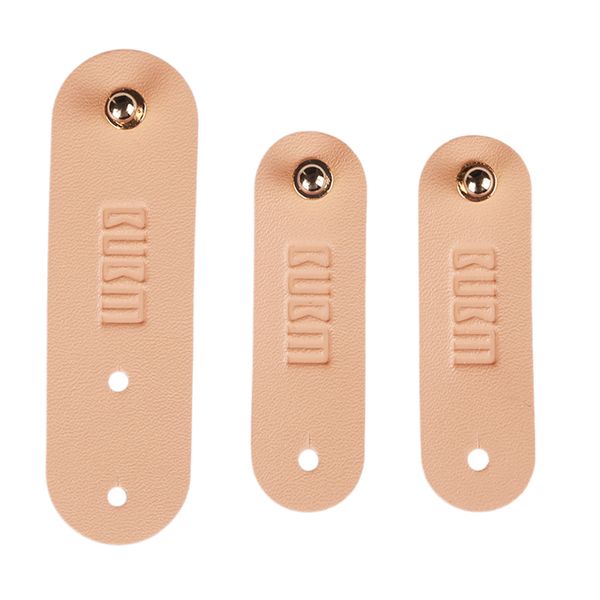 

3 pieces pu usb cable headphone cord organizer fastening wraps