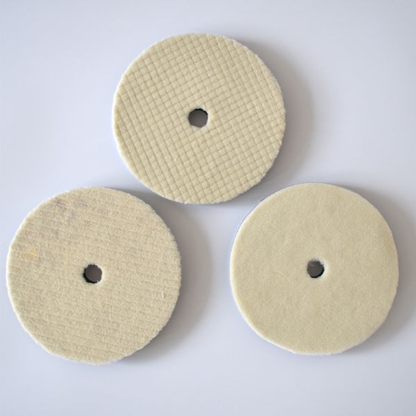

7 inch wool polishing pad buffing pad 3pcs rough moderate fine polishing for car polisher or glass polisher