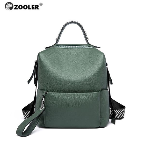 

zooler натуральная кожа рюкзак женщины роскошные мягкие натуральная кожа коровы рюкзак для девочек зеленый элегантный femaletravel сумки#hs2