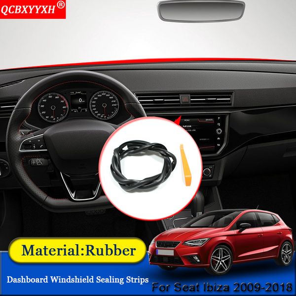 

car-styling anti-noise soundproof dustproof car dashboard windshield sealing strips auto accessories for seat ibiza 2009-2018