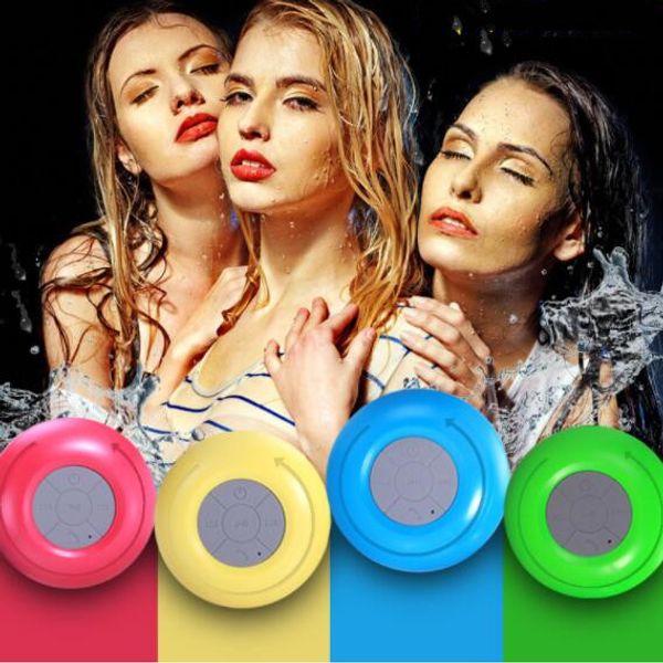 

mini wireless bluetooth speaker portable subwoofer waterproof suction speakers for bathroom pool car handsnovelty items yp163