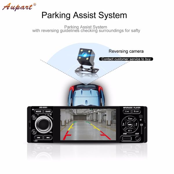 

1 din car radio 4'' touch screen auto audio stereo bluetooth multimedia mp5 player usb tf fm camera mirror link car player