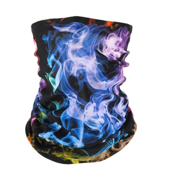 

omkio cycling mask riding sports bicylce masks magic skull scarf solid color outdoor headband face mask men women's head cycling sku#38, Blue;black