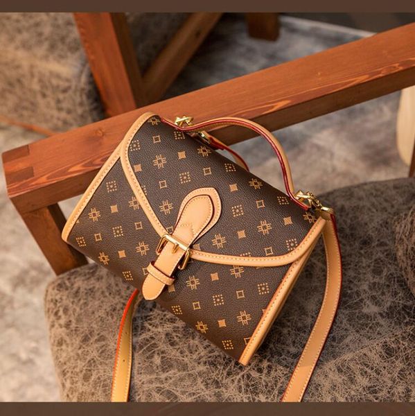 

конструктор роскошные сумки кошелек из натуральной кожи плеча crossbody l цветочным узором женщины кошелек сумка маленький квадрат сумка