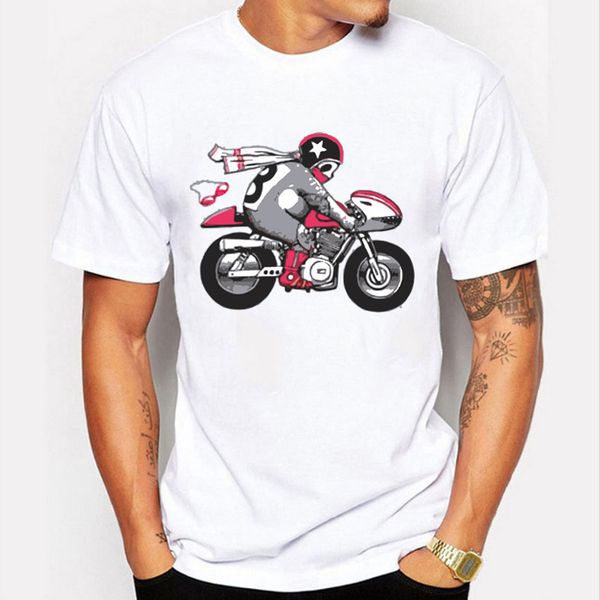 

panda motorcycle men's printed white short-sleeved t-shirt off road racing jersey moto gp shirt t shirt motocross