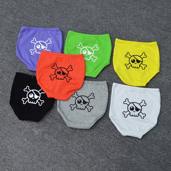 

skeleton skull pattern boys girls brief boxers kids pants child contton panties children shorts trunk underwear 7 packs, Camo