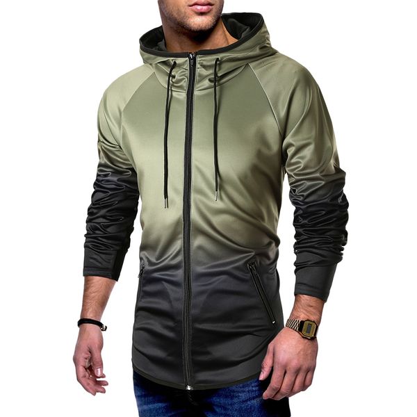 

men hoodie jacket cotton raglan sleeve hoodie zip up trainning mens sweaters 2018 exercise hooded jacket autumn winter, White;black