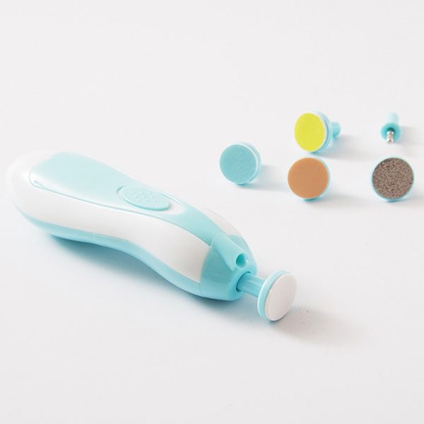 

baby electric nail trimmer set kids infant safety nail care clipper cutter newbron nail tool set